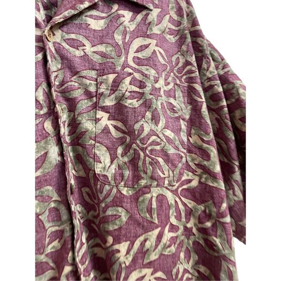 Ocean Pacific Men's Red & Gold Short-Sleeve Casual Button-Up Shirt Large - Picture 4 of 13